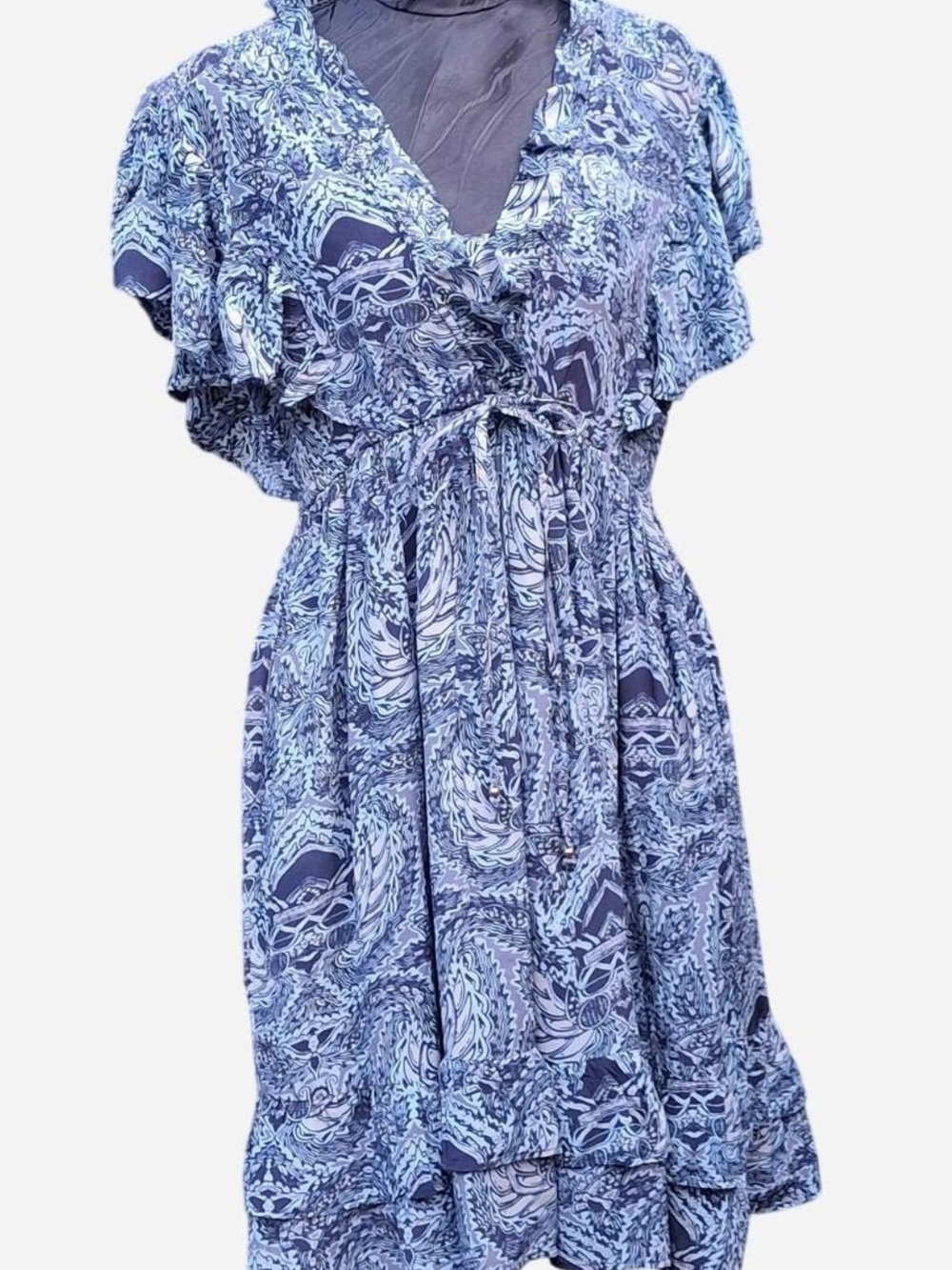 Sundance Blue Paisley Midi Dress